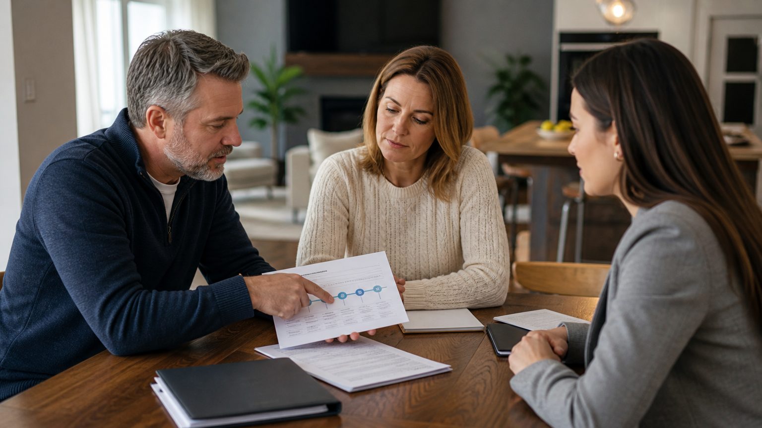 Owner speaking with an adviser before responding to a timeshare exit offer